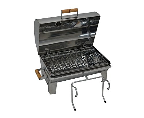 Churrasqueira Barco Bafo Eliza 40x25 Inox + Mesa De Corte
