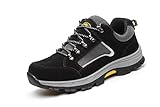  Aizeroth-UK Unisex Hombre Mujer Zapatillas de Seguridad con Punta de Acero Antideslizante Transpirable S3 Zapatos de Trabajo Calzado de Trabajo Deportivos Botas de Protección Industria Construcción
