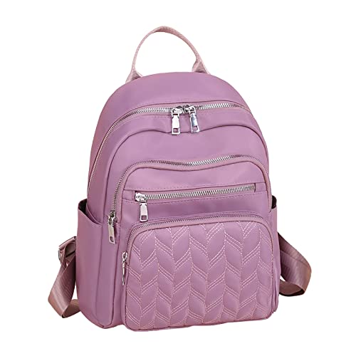 Tela impermeable al aire libre bolsa de viaje ocio mochila mochilas hombres vintage, morado, Talla única