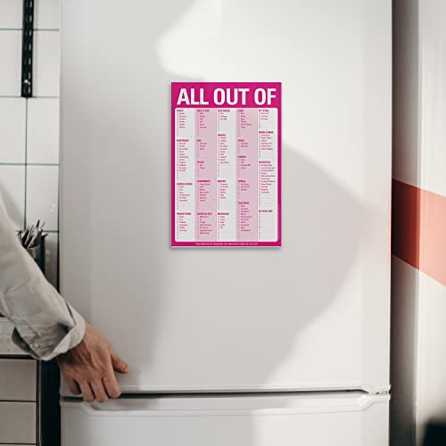 Knock Knock All Out Of Pad Grocery List Note Pad, 6 X 9-Inches (Pink) #TOP3