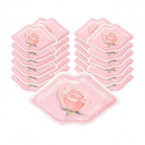 20 Pack Cute Lip Ice Packs for Post Lip Filler Swelling & Microblading | Reusable Hot and Cold Gel Compress for Soothing Relief | 9x5 cm Small Cooling Pads