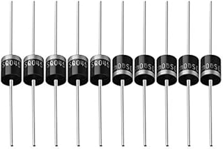 30 Pieces Schottky Diodes, 10SQ045 10A 45V Silicon Diode Barrier Rectifier Diode Electronic Components for Solar Panel (6CM, Black)