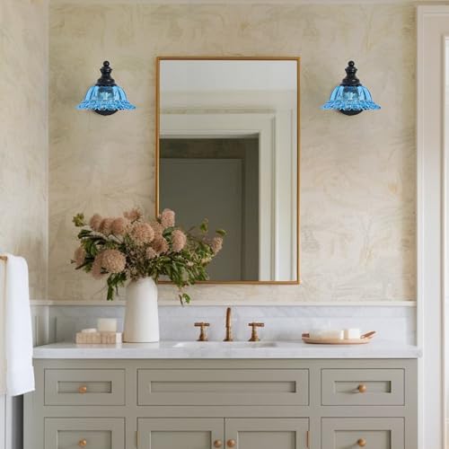 Image of XIEDUN Vanity Light Black Wall Sconces Modern 1-Light Bathroom Sconces