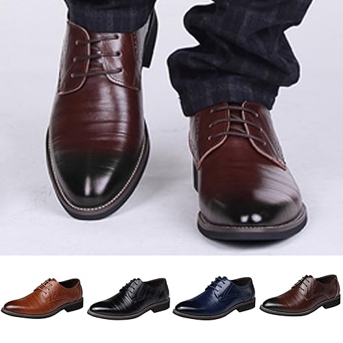 Zapatos clásicos de negocios cómodos para evitar el cansancio con traje 2