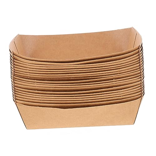Zerodeko Oil Proof Snack Box Disposable Fried Food Dog Trays Party Snack Container