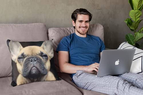 French Bulldog Pillowcase Dog Pillow Cover Pillow Case For Square Cushion Cover Sofa Bedroom Livingroom Home Decor 18 X 18 Inch #TOP2