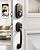 Keyless Entry Deadbolt with Handle Set - WiFi Smart Lock with Camera, 5-in-1 Camera+Doorbell+Fingerprint+Keypad, App Control, Auto Lock, Easy Install, Waterproof for Front Door