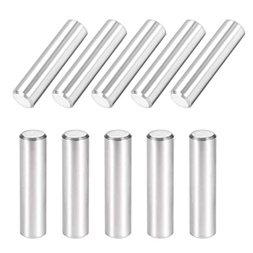 Pasadores de espiga, clavijas de soporte, pasador de soporte de estante, 10 piezas de pasadores de espiga de acero inoxidable, pasador de ubicación de forma cilíndrica de 8 mm, longitud de 8-22 mm for