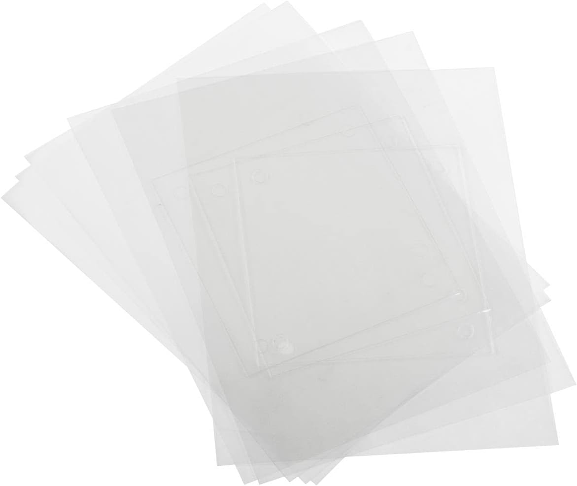 Displays2go 6 x 6 Film Sheets for EDSIGN66, 3 Transparent, 3 Frosted - Clear (DSIGN66RP)