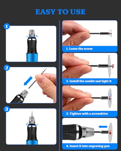 vueowcue Cordless Engraving Pen LCD