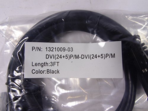 QUALTEK 1321009-03 3FT, Cable, Cable Length - Imperial:3FT, Length - Metric:915MM, Connector Type A:DVI-D Dual Link Plug, Connector Type B:DVI-D Dual Link Plug, DVI-D Plug-Plug, Jacket