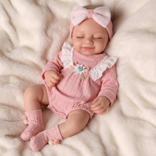 Muñeca de silicona BABESIDE 16" 4.9 lb miniatura 1