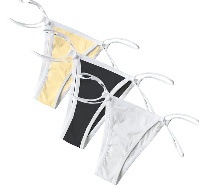 Women’s Bikini Panties Set – Soft Cotton Stretch Underwear – Mid-Rise Comfortable Breathable Briefs Panty for Girls & Ladies Seamless Innerwear-image-36