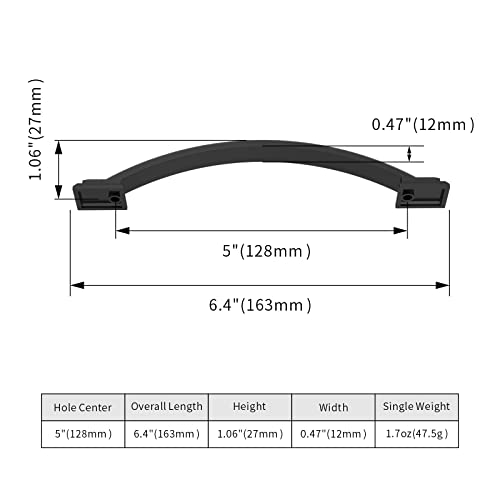 AOOTOCH 10 Pack 5 inch Cabinet Pulls Oil Rubbed Bronze Cabinet Handles Drawer Pulls for Kitchen Cabinet Cupboard by AOOTOCH - Used condition - Image 3
