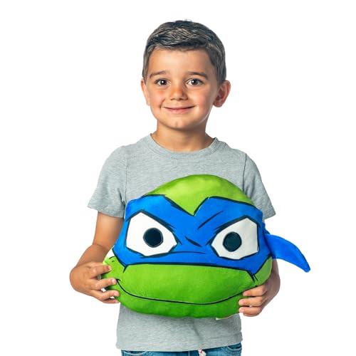 Image of Northwest Teenage Mutant Ninja Turtles Its Leo Cloud Pillow 12 inch - TMNT Plush Stuffed Toy, Kids Room Decor, Cartoon Character Throw Pillow, Gift for Boys & Girls