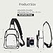 OWINUSTECH Clear Slingbag for Stadium Events,Crossbodybag Purses for Women Men Clear Stadium Bag,Quick Pass Small Crossbodybag for Stadium Approved Concerts.