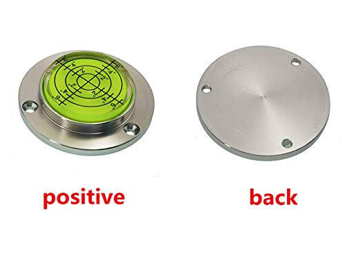 Image of Aluminum Alloy universal level Mini Level Round Bubble Spirit Level Diameter 50mm Height 11.5mm?1PCS? (Green)