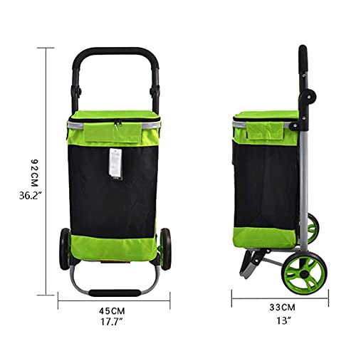 Einkaufswagen Faltbare Einkaufstrolley Tasche auf Rädern Große Kapazität Oxford Trolley Einkaufswagen für Lebensmittel… – Bild 6