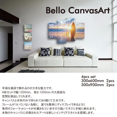 Amazon.co.jp: ○○o。ハワイアン キャンバスアート パネル絵 
