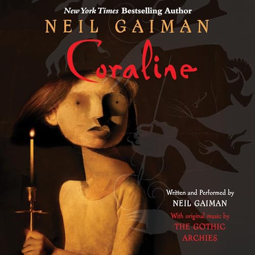 Coraline Audiolivro Por Neil Gaiman capa