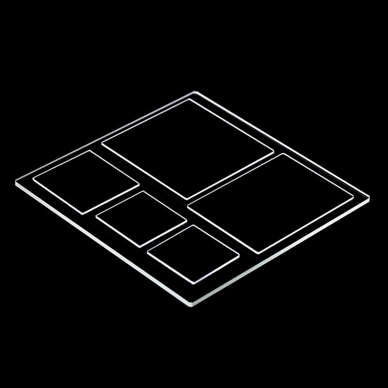 Quartz Glass Plate - Transparent U-V Optical Glass for Laboratory Use | JGS-1 Specifications,1pcs(50x50x1mm)