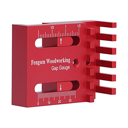 KIMISS Depth Measuring Ruler Mini - Aluminum Alloy Clearance Measurement Tool for Woodworkers, Precision Measurement From 4-27mm
