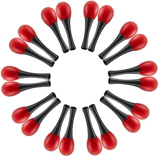 TIGER MAR28-10-RD Mini Egg Maracas - Childrens Percussion Shaker Instrument - Red - Pack of 10 Pairs