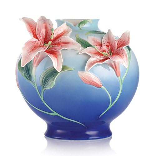 FRANZ 花瓶 青 花柄 【公式通販】