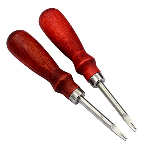DGOL Leather 2 Size Edge Skiving Beveler Craft Keen Edge Skiver Cutting Tool