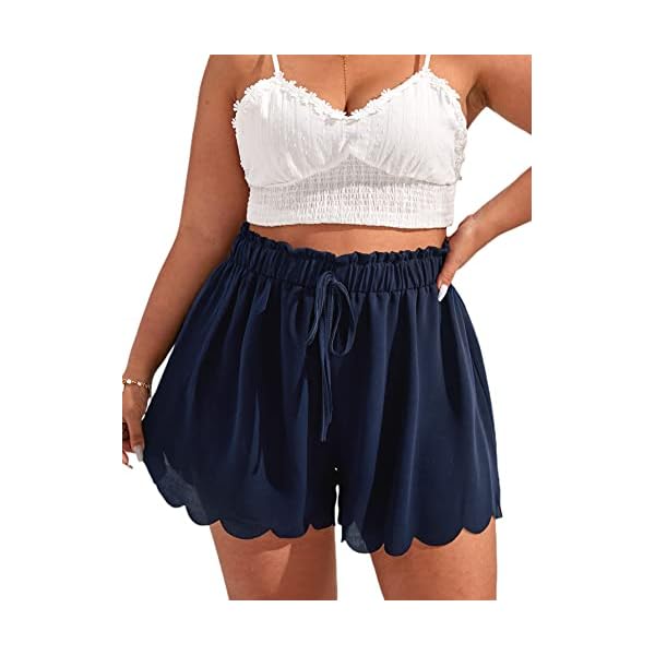 MakeMeChic-Womens-Plus-Size-Elastic-Waist-Scallop-Trim-Flowy-Wide-Leg-Shorts