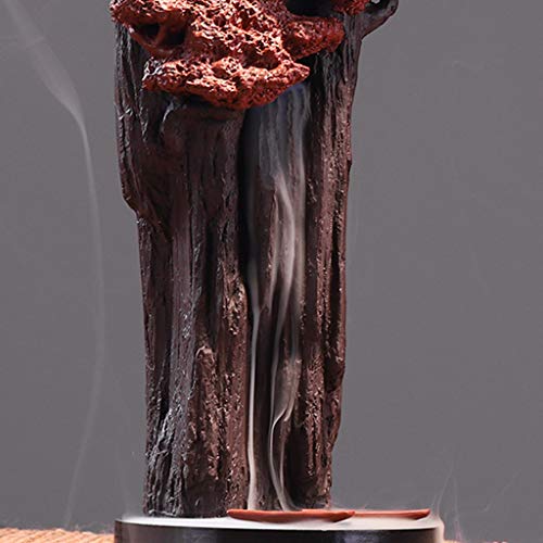 Incense Holders Backflow Incense Burner Zen Ornaments Modern Chinese Style Suitable For Back Flow Incense Desktop Decoration 18X11.5X30Cm (7X4.5X11.8Inch) #TOP3