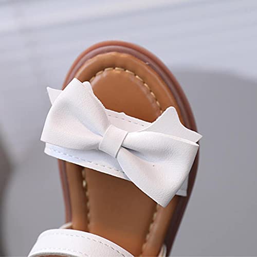 Toddler Baby Girl Dress Sandals Kids Cute Bow Open Toe Summer Double Ankle Straps Princess Flat Sandal Walking Shoes4