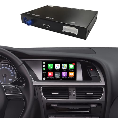 Ninetom Wireless CarPlay Android Auto Retrofit Kit for 2009-2017 Audi A4 A5 Q5 S4 S5 With 3GMMI