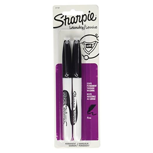 Sharpie Rub-a Dub Laundry Markers Black, 2pk