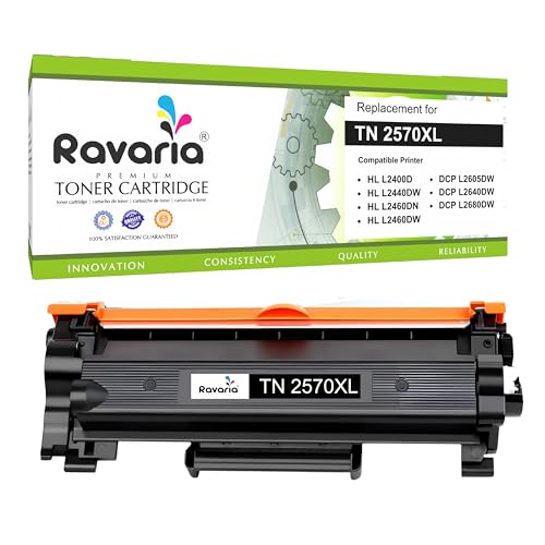 Image of TN-2570XL Toner Cartridge Compatible for Brother Printers HL-L2400D, HL-L2440DW, HL-L2460DN, HL-L2460DW, DCP-L2605DW, DCP-L2640DW, DCP-L2680DW (TN 2570XL Toner Cartridge Pack of 1)