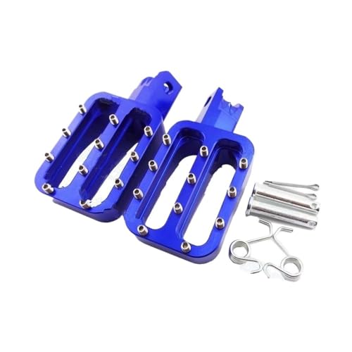 Repose-pieds bleus CNC en aluminium pour moto XR50 et CRF50