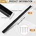 Yaocom 6 Pack 42 Inch Horse Stall Wall Channels Galvanized Steel Easy Installation Horse Stall Chew Guards Wood Protector with 60 Screws, Black