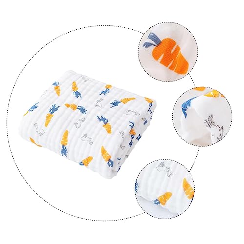 Toddmomy 1Pc Baby Gaas Badhanddoek Pluche Worp Dekens Baby Inbakeren Hooded Baby Handdoeken Baby Ontvangst Deken Hooded Badhanddoeken Voor Baby'S Baby Bad Baby Inbakeren Deken Bad Levering - Afbeelding 5