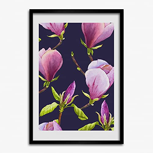 Cadre photo magnolia 40x60 cm Tulup pour sublimer votre décoration de salon moderne