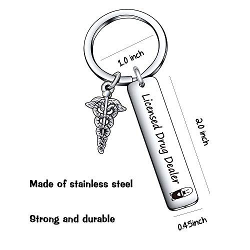 Licensed Drug Dealer Gift For Pharmacy Expert Gift Pharmacy Graduates Gift Pharmacist Keychain For Pharmacy Technician Gift For Doctor Keychain Pharmacy Gift Rx Gift For Licensed Drug Dealer Keychain #TOP1
