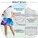 Renewold Girls' Skirts Girls' Skorts with Pockets Elastic Waist 2 in 1 Sports Shorts for Sports Dancing Tennis Running Galaxy Starry Sky Fashion Comfy Summer Fall Spring Winter Clothing 11-12 Years