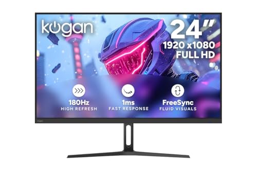Kogan 24" Full HD 180Hz 1ms FreeSync Gaming Monitor (1920 x 1080) - KAMN24FG18VA - 24 Inch
