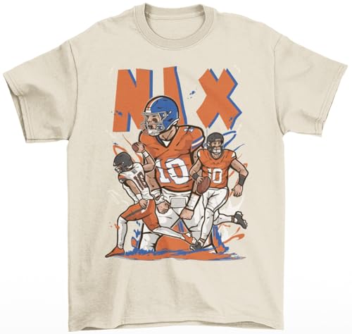 Bo Nix Cartoon Style Denver Football T-Shirt