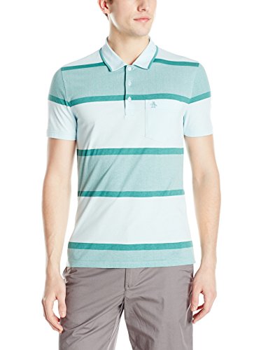 Original Penguin Men's Exploded Stripe Fashion Mearl Polo Shirt