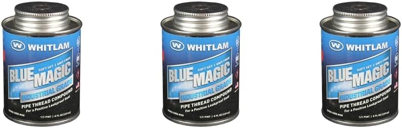 Whitlam IG-8 Blue Magic 8-Ounce Industrial Grade Thread Sealant- 3-pk