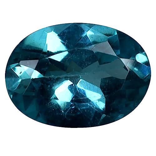 Apatite bleue Paraïba ovale 0.75 ct, idée cadeau de luxe pour anniversaire de mariage