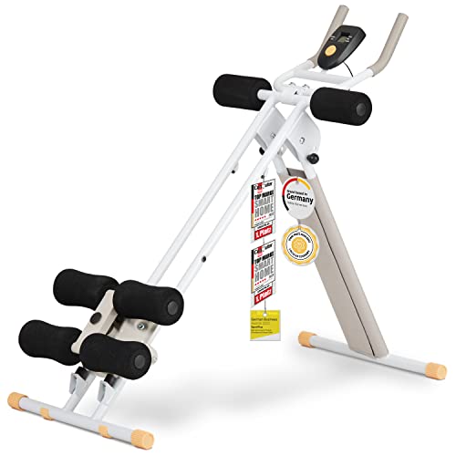 SportPlus Bauchtrainer für zuhause klappbar - Bauchmuskeltrainer,...