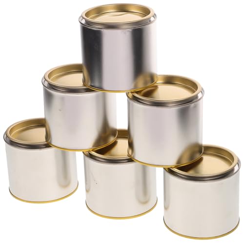 DOITOOL 6 Pièces en Plastique Contenants De Peinture Boîtes De Conserve avec Couvercles Peinture des Conteneurs De Stockage Pots De Vides avec Couvercles Pot...