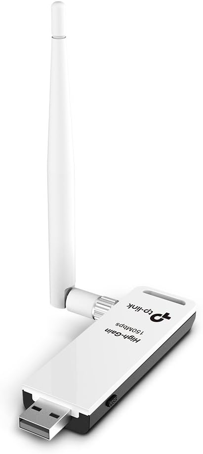 TP-Link TL-WN722N, N150 Mbps High Gain Wireless USB Adapter, 4dBi Detachable Antenna