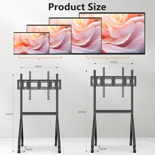 Image of 75 Inch Interactive Whiteboard, 4K Smart Board, Touchscreen Built in Ultra High Definition Camera Open App Ecosystem, Presentation Electronic Smart Board for Classroom Home Office (With Stand)